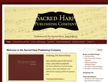 Tablet Screenshot of originalsacredharp.com